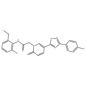 3-methyl-2-[(3-methylbenzyl)thio]-6-phenylthieno[3,2-d]pyrimidin-4(3H)-one Structure