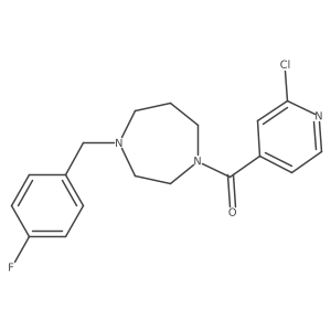 1-(2-Chloropyridine-4-carbonyl)-4-[(4-fluorophenyl)methyl]-1,4-diazepane Structure