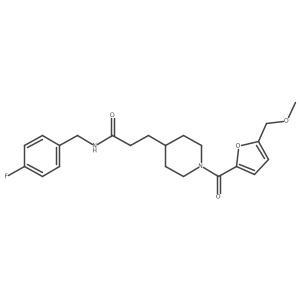 N-[(4-Fluorophenyl)methyl]-1-[[5-(methoxymethyl)-2-furanyl]carbonyl]-4-piperidinepropanamide结构式