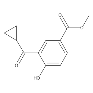 Methyl 3-(cyclopropanecarbonyl)-4-hydroxybenzoate Structure