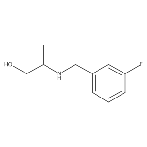 2-{[(3-Fluorophenyl)methyl]amino}propan-1-ol结构式