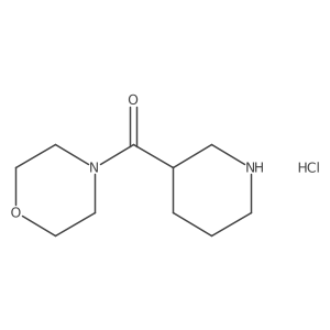 4-(Piperidine-3-carbonyl)morpholine hydrochloride Structure