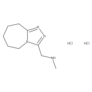 methyl({5H,6H,7H,8H,9H-[1,2,4]triazolo[4,3-a]azepin-3-ylmethyl})amine dihydrochloride Structure