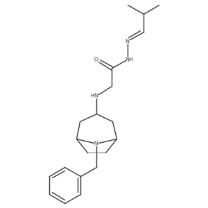 N-[8-(Phenylmethyl)-8-azabicyclo[3.2.1]oct-3-yl]glycine 2-(2-methylpropylidene)hydrazide结构式
