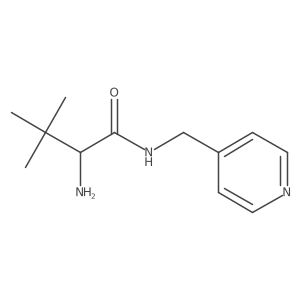 (S)-2-Amino-3,3-dimethyl-N-(pyridin-4-ylmethyl)butanamide结构式