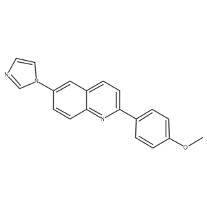 6-Imidazol-1-yl-2-(4-methoxyphenyl)quinoline结构式