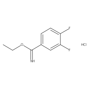 3,4-Difluorobenzimidic acid ethyl ester hydrochloride结构式