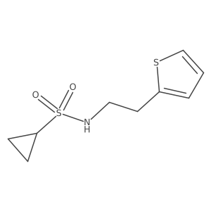 N-(2-(thiophen-2-yl)ethyl)cyclopropanesulfonamide Structure