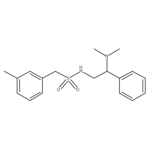 N-(2-(dimethylamino)-2-phenylethyl)-1-(m-tolyl)methanesulfonamide Structure
