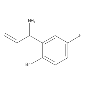 (S)-1-(2-Bromo-5-fluorophenyl)prop-2-EN-1-amine Structure