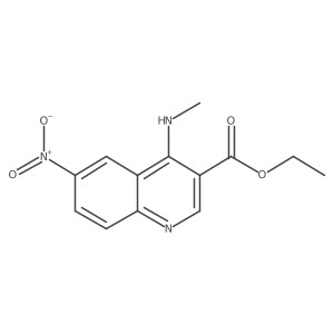Ethyl 4-(methylamino)-6-nitroquinoline-3-carboxylate结构式