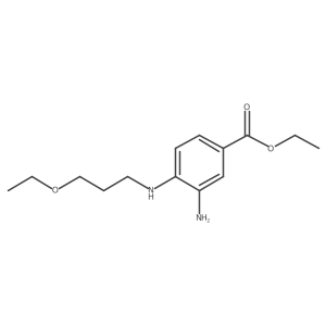 Ethyl 3-amino-4-[(3-ethoxypropyl)amino]benzoate结构式