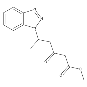 5-Benzotriazol-1-yl-3-oxo-hexanoic acid methyl ester结构式