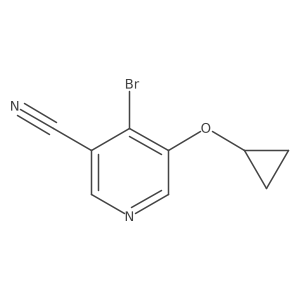 4-Bromo-5-cyclopropoxynicotinonitrile Structure