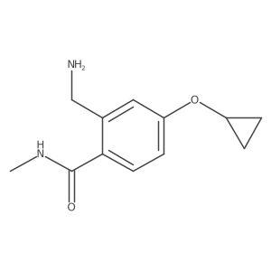 2-(Aminomethyl)-4-cyclopropoxy-N-methylbenzamide Structure