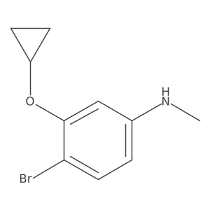 4-Bromo-3-cyclopropoxy-N-methylaniline结构式