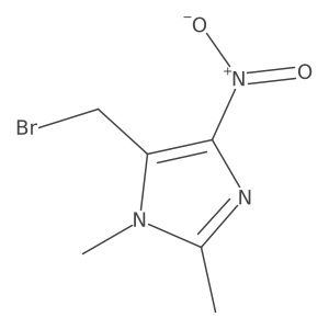 5-(Bromomethyl)-1,2-dimethyl-4-nitro-1h-imidazole Structure