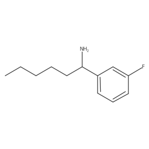 1-(3-Fluorophenyl)hexan-1-amine Structure