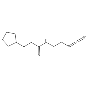 N-(2-Azidoethyl)cyclopentanepropanamide Structure
