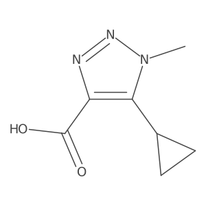 5-cyclopropyl-1-methyl-1H-1,2,3-triazole-4-carboxylic acid Structure