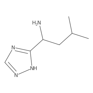 3-Methyl-1-(1h-1,2,4-triazol-3-yl)butan-1-amine结构式