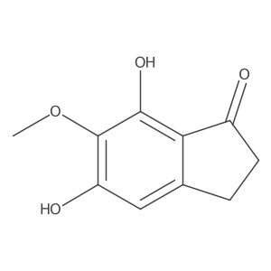 1H-Inden-1-one, 2,3-dihydro-5,7-dihydroxy-6-methoxy-结构式