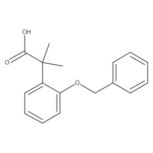 2-(2-(Benzyloxy)phenyl)-2-methylpropanoic acid Structure
