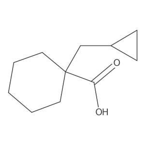 1-(Cyclopropylmethyl)cyclohexane-1-carboxylic acid Structure