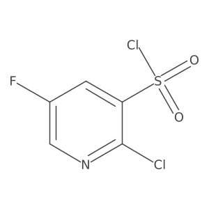 2-Chloro-5-fluoropyridine-3-sulfonyl chloride结构式