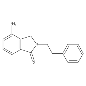 4-amino-2-(2-phenylethyl)-2,3-dihydro-1H-isoindol-1-one结构式