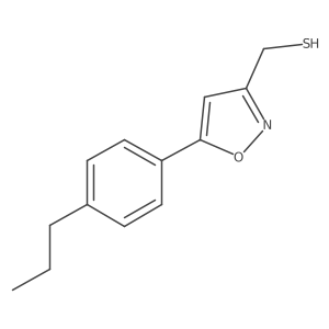 [5-(4-Propylphenyl)-1,2-oxazol-3-yl]methanethiol Structure