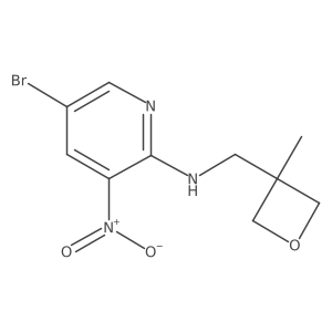 5-bromo-N-[(3-methyloxetan-3-yl)methyl]-3-nitropyridin-2-amine Structure