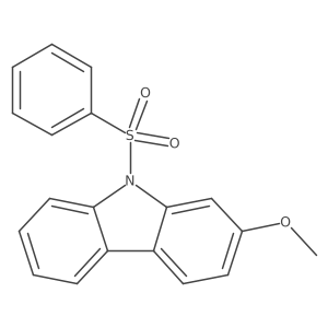 2-Methoxy-9-(phenylsulfonyl)-9H-carbazole Structure