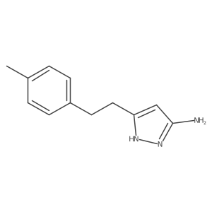 3-[2-(4-methylphenyl)ethyl]-1H-pyrazol-5-amine结构式