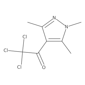 2,2,2-Trichloro-1-(1,3,5-trimethyl-1H-pyrazol-4-yl)ethanone Structure