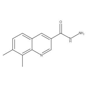 7,8-Dimethylquinoline-3-carbohydrazide结构式