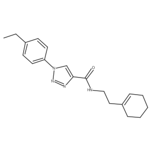 N-[2-(cyclohex-1-en-1-yl)ethyl]-1-(4-ethylphenyl)-1H-1,2,3-triazole-4-carboxamide Structure