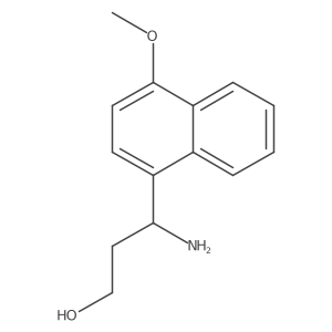 3-Amino-3-(4-methoxynaphthalen-1-yl)propan-1-ol Structure