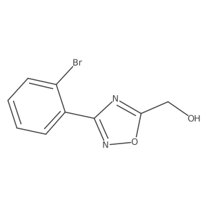 (3-(2-Bromophenyl)-1,2,4-oxadiazol-5-yl)methanol结构式