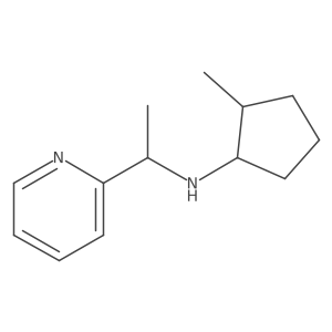 2-Methyl-N-[1-(pyridin-2-yl)ethyl]cyclopentan-1-amine结构式
