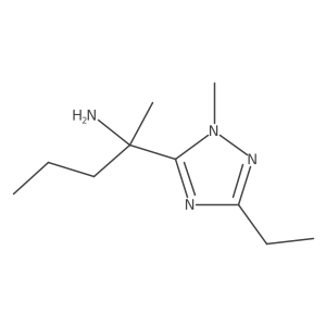 2-(3-Ethyl-1-methyl-1h-1,2,4-triazol-5-yl)pentan-2-amine结构式