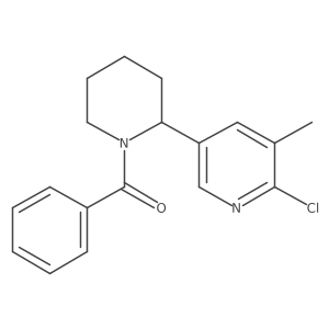 (2-(6-Chloro-5-methylpyridin-3-yl)piperidin-1-yl)(phenyl)methanone结构式