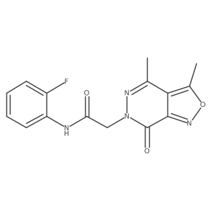 2-(3,4-Dimethyl-7-oxoisoxazolo[3,4-d]pyridazin-6(7H)-yl)-N-(2-fluorophenyl)acetamide结构式