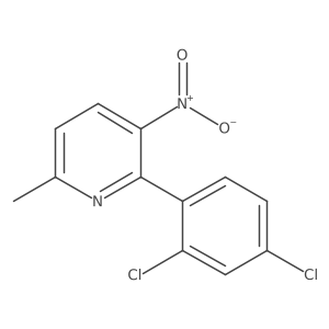 2-(2,4-Dichlorophenyl)-6-methyl-3-nitropyridine结构式