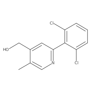 2-(2,6-Dichlorophenyl)-5-methylpyridine-4-methanol Structure