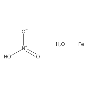 Nitric acid, iron(3+) salt, heptacosahydrate Structure