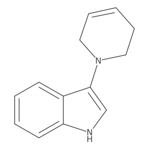 1H-Indole, 3-(3,6-dihydro-1(2H)-pyridinyl)-结构式