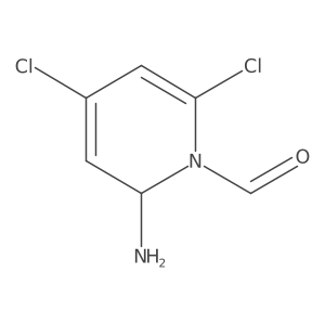 1(2H)-Pyridinecarboxaldehyde, 2-amino-4,6-dichloro-结构式