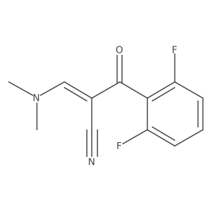 I+/--[(Dimethylamino)methylene]-2,6-difluoro-I(2)-oxobenzenepropanenitrile Structure