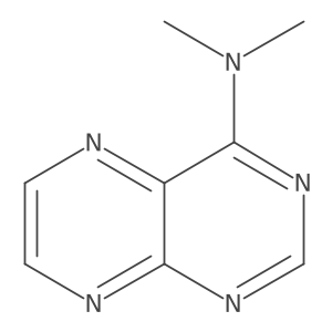 4-Pteridinamine, N,N-dimethyl- Structure